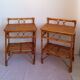 Pair of bamboo bedside tables
