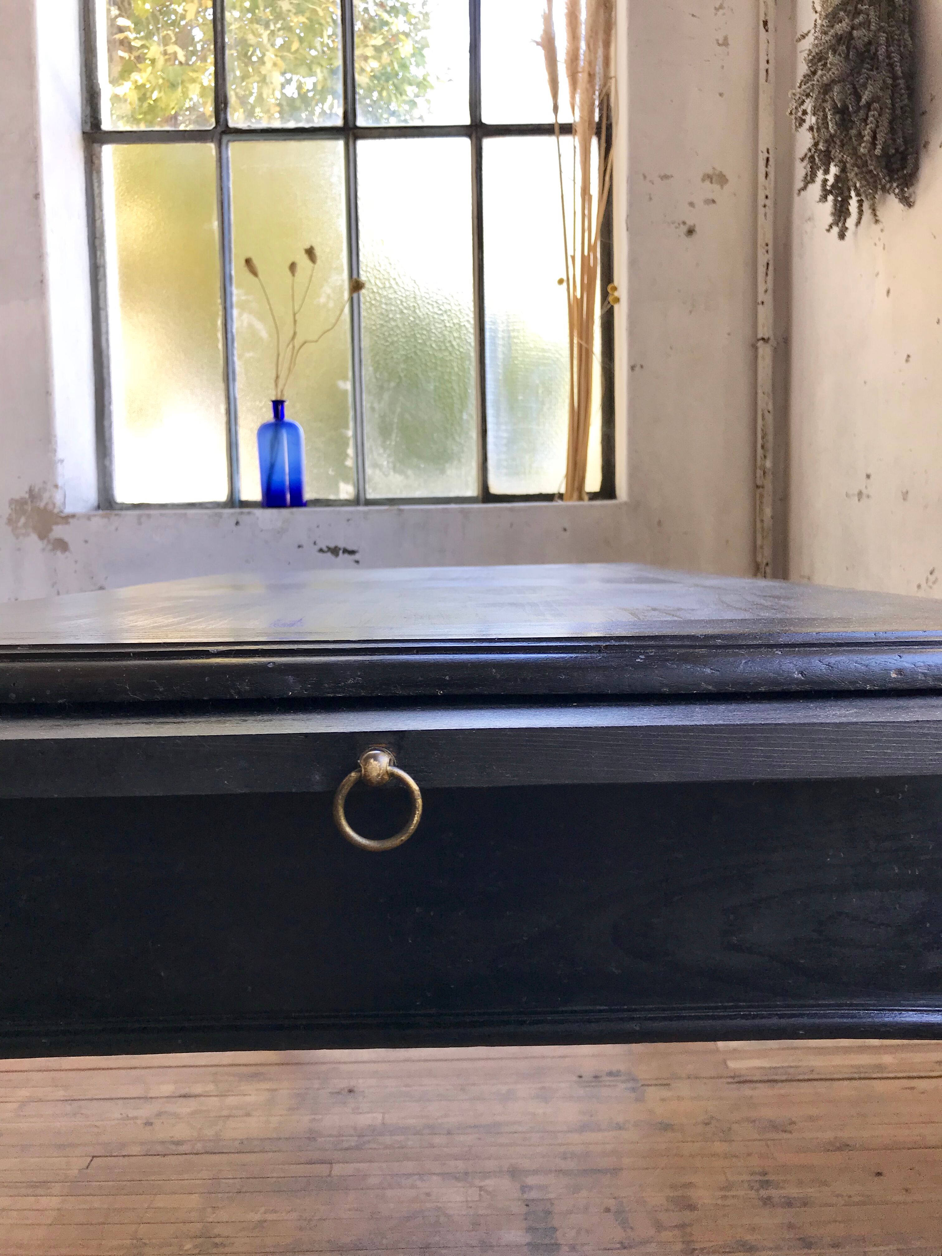 Napoleon Antique blackened wooden desk