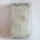 Ice glass wall sconce by Kaiser Leuchten, Germany 1960