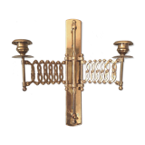 Brass candle holder wall lamp