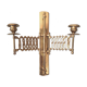 Brass candle holder wall lamp
