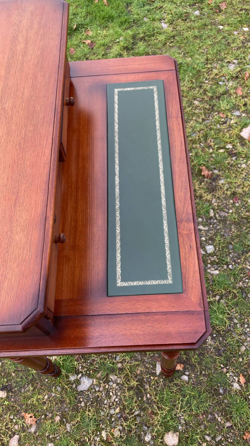 Secrétaire bois cuir