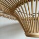 Suspension rattan saucer iron frame D:120 H:60