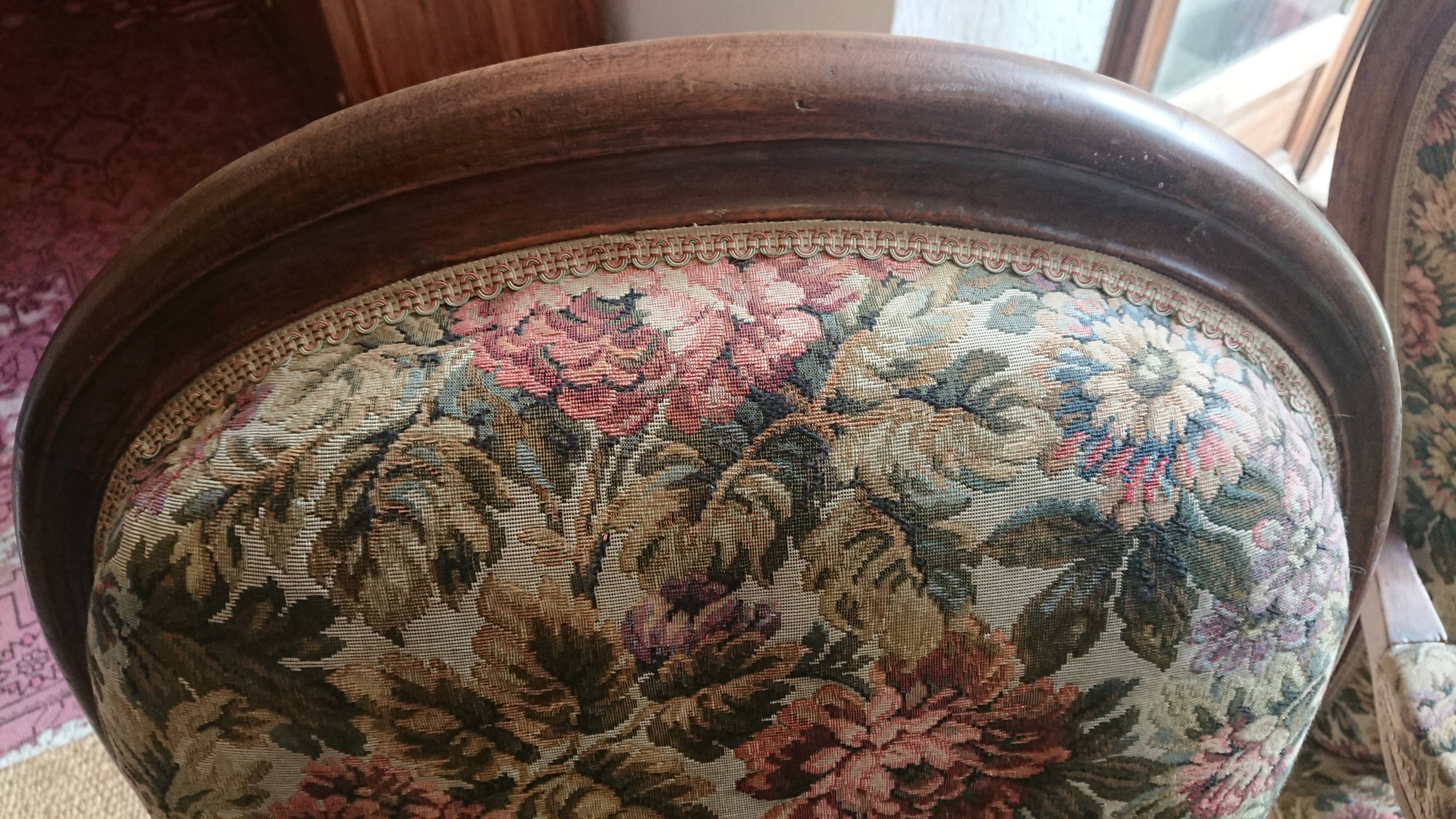 Pair of voltaire armchairs