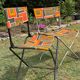 Pair of vintage folding camping chairs - BHV Paris (1970s)