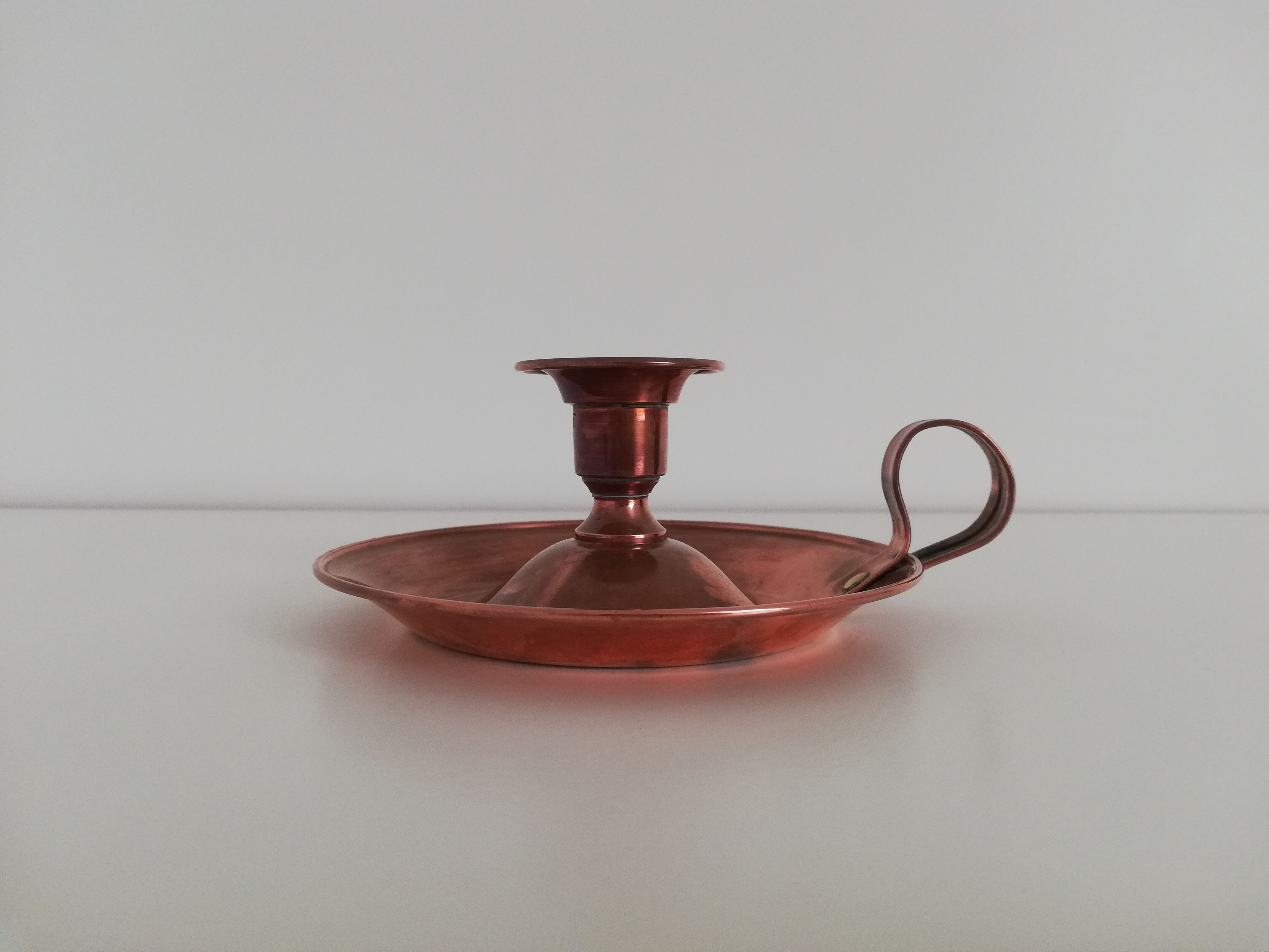 Lecellier copper bedroom candle holder