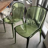 Lot de 2 chaises Kartell Thalya Vert Forêt