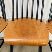 6 chaises Fanett par Ilmari Tapiovaara, scandinave, années 60