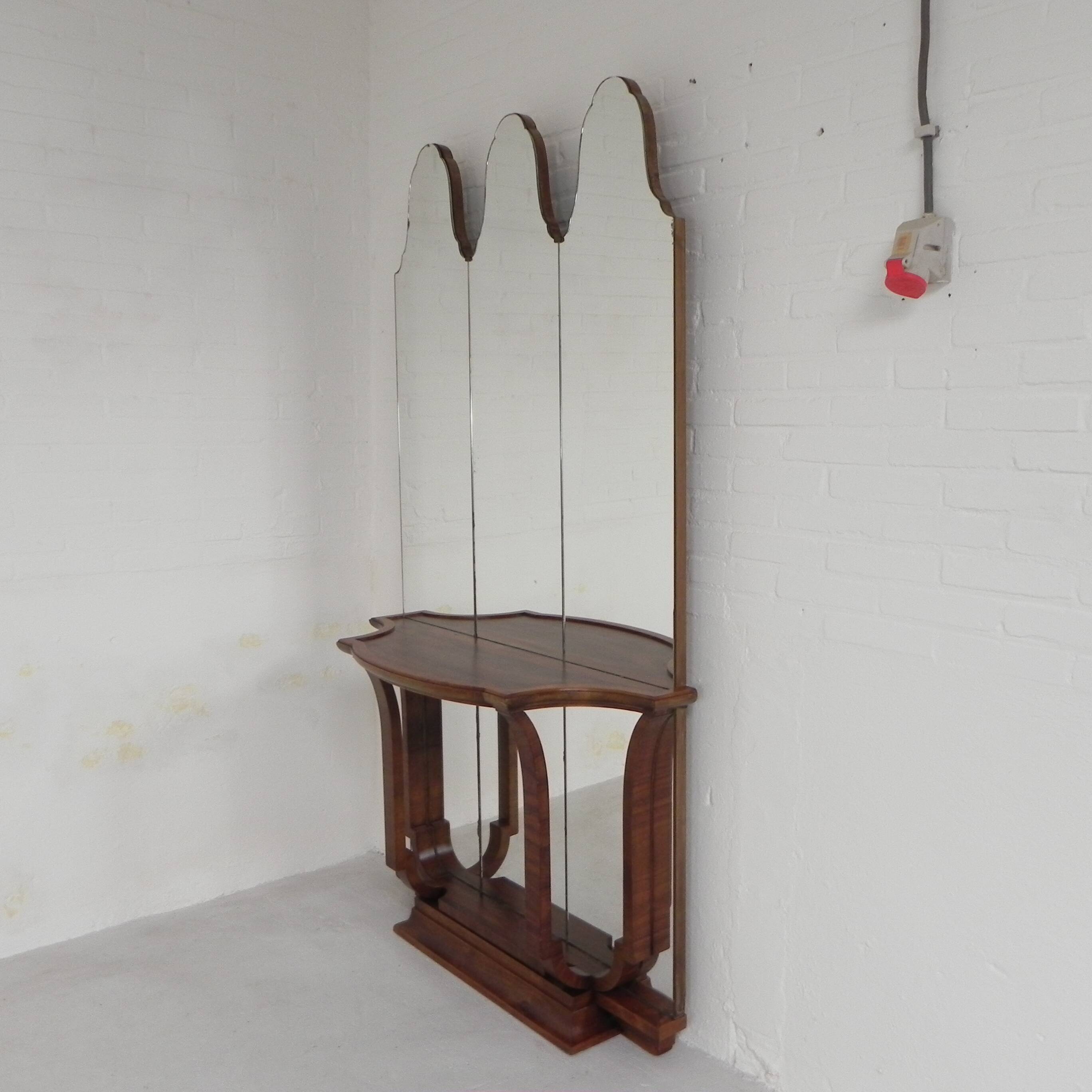 Art Deco mirror, dressing mirror for the hall, 1930s