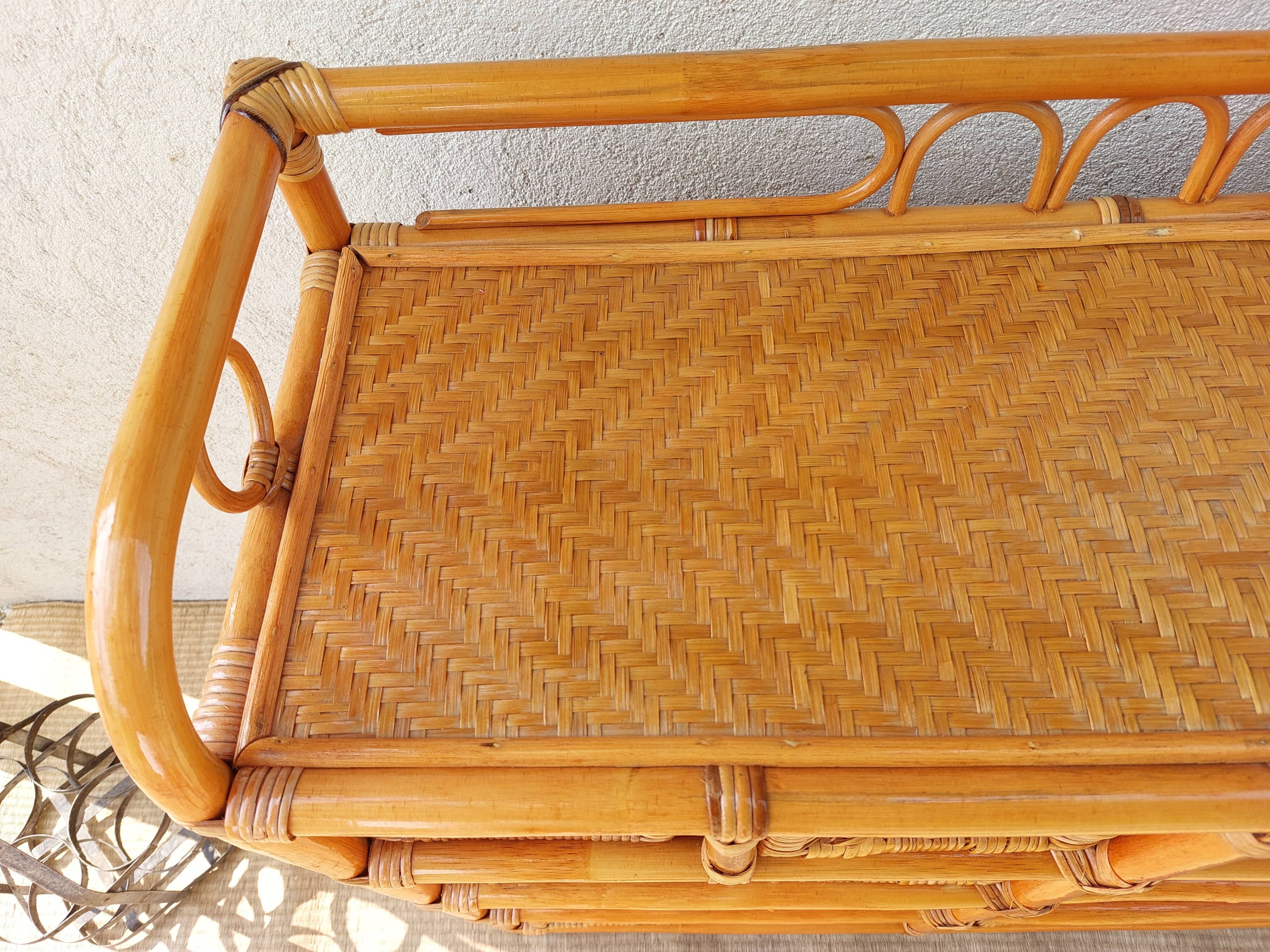 Commode en osier