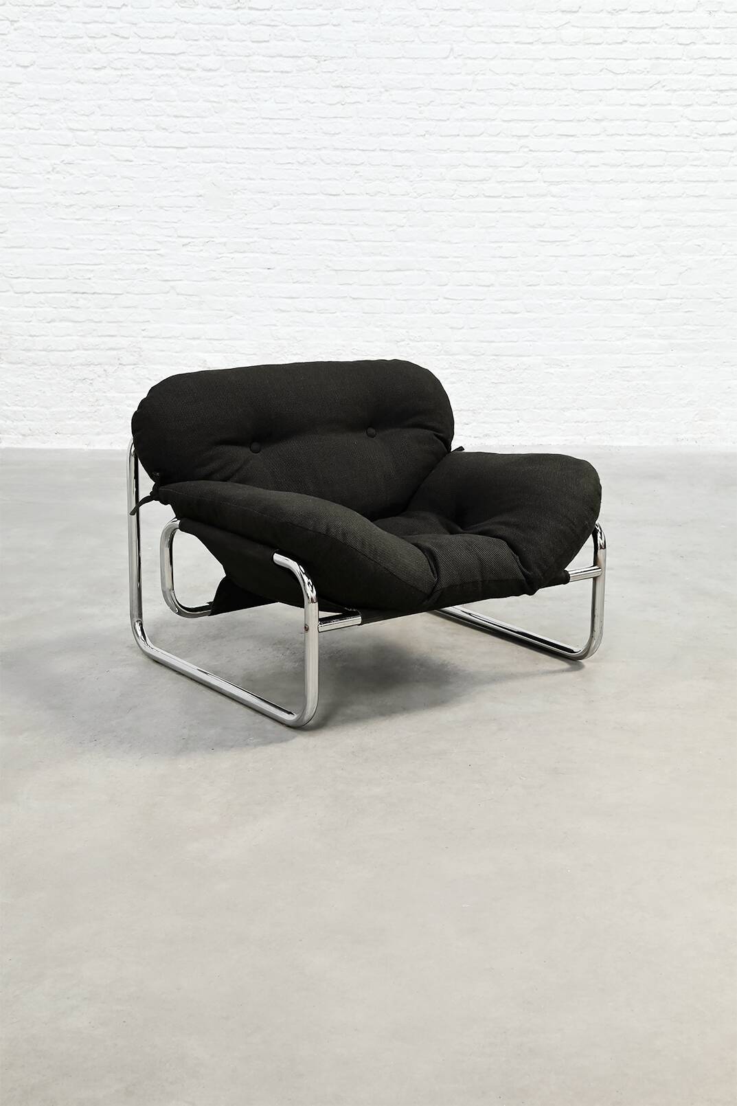 Johan Bertil Häggström Tubular Lounge Chair for Swed-Form, Sweden, 1970s