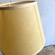 Glass lamp, brass, 2 M fabric cable, 50s lampshade