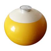 Bucket has ice cube 1970 yellow and white