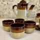 10-piece stoneware tea/coffee set