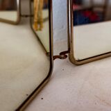 Miroir de barbier triptyque des années 30