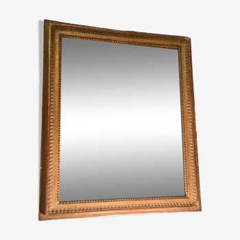 Miroir en bois fin XVIIIème 55x65cm