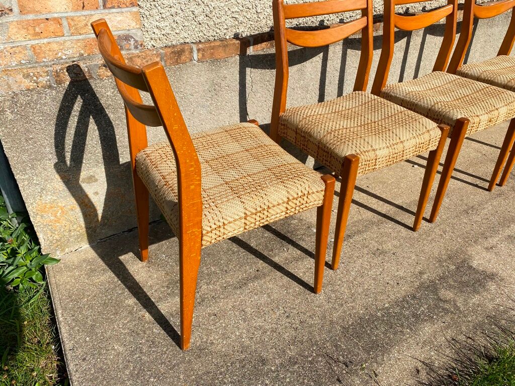 Series of 4 chairs in Scandinavian style 1960