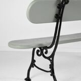 Cast iron and wood garden bench