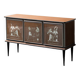 Buffet en bois vintage moderne des années 1950