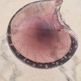 Vacuum amethyst glass pocket by Murano