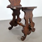 Chaise de hall rustique Sgabello | Noyer
