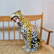 Vintage Italian handmade ceramic Leopard Cheetah sculpture