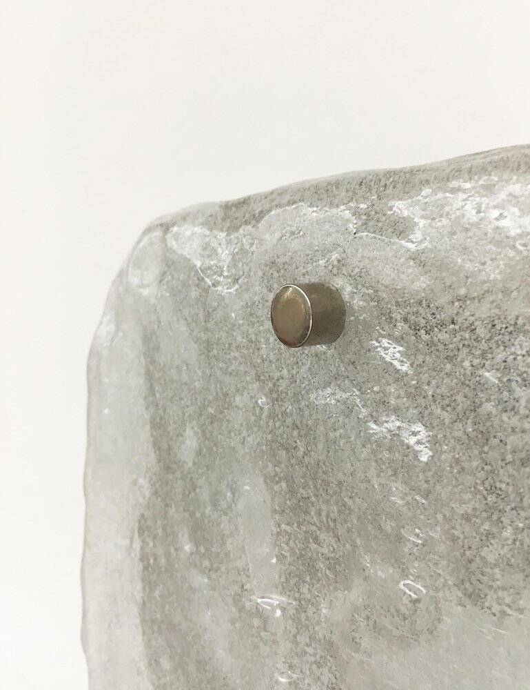 Frosted glass wall lamp by Kalmar Franken KG, 1960s.