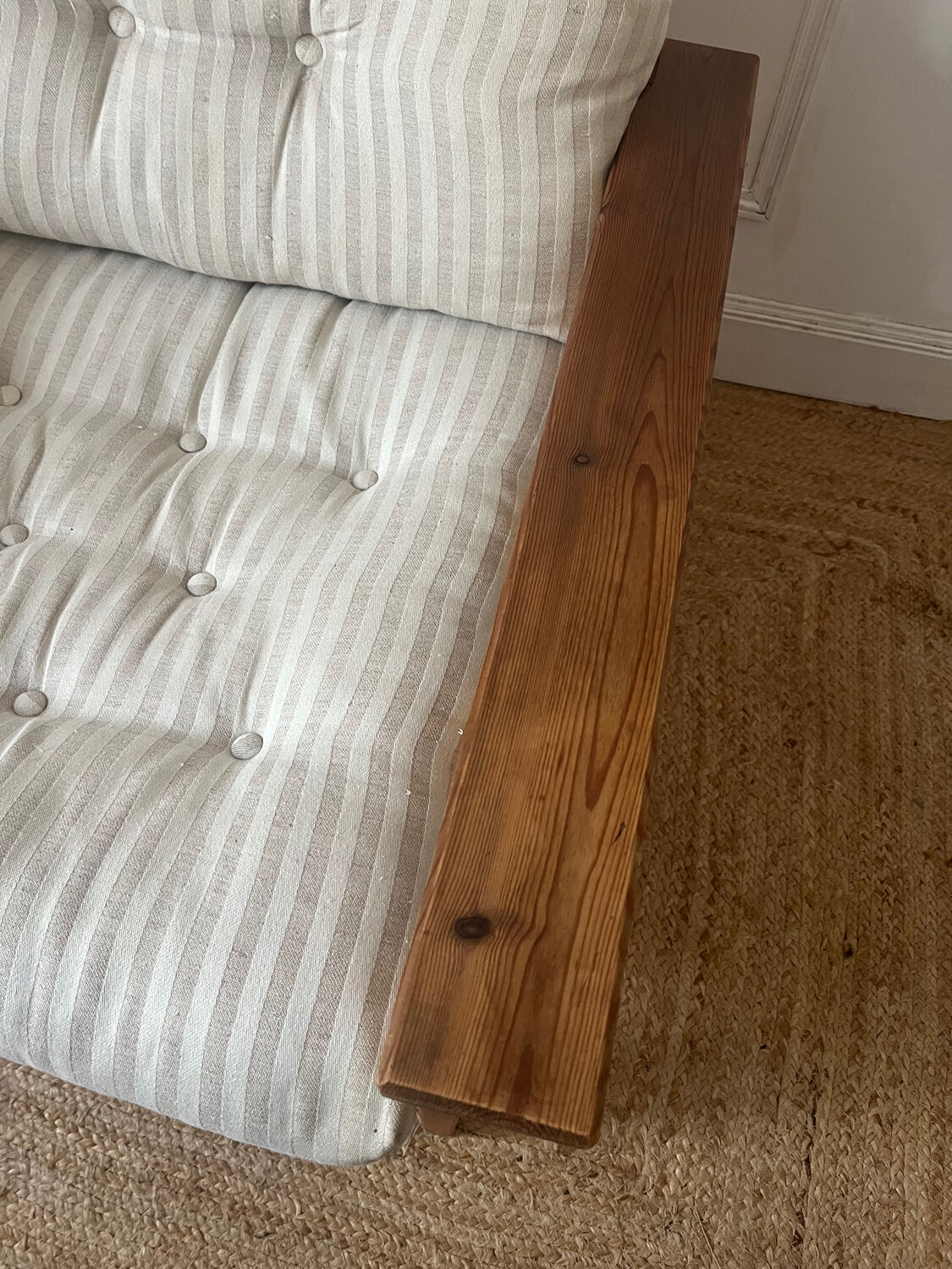 Pair of pine armchairs, 1980s, Sweden