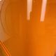 Flair dessert for Prisunic in orange plastic, seventies.