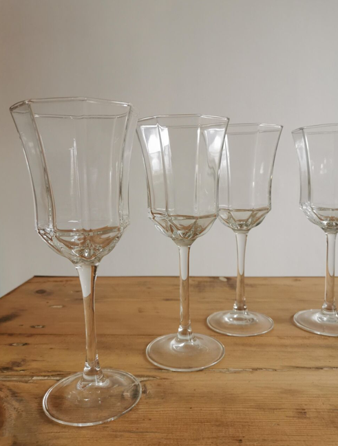 Service of 6 Luminarc water glasses France