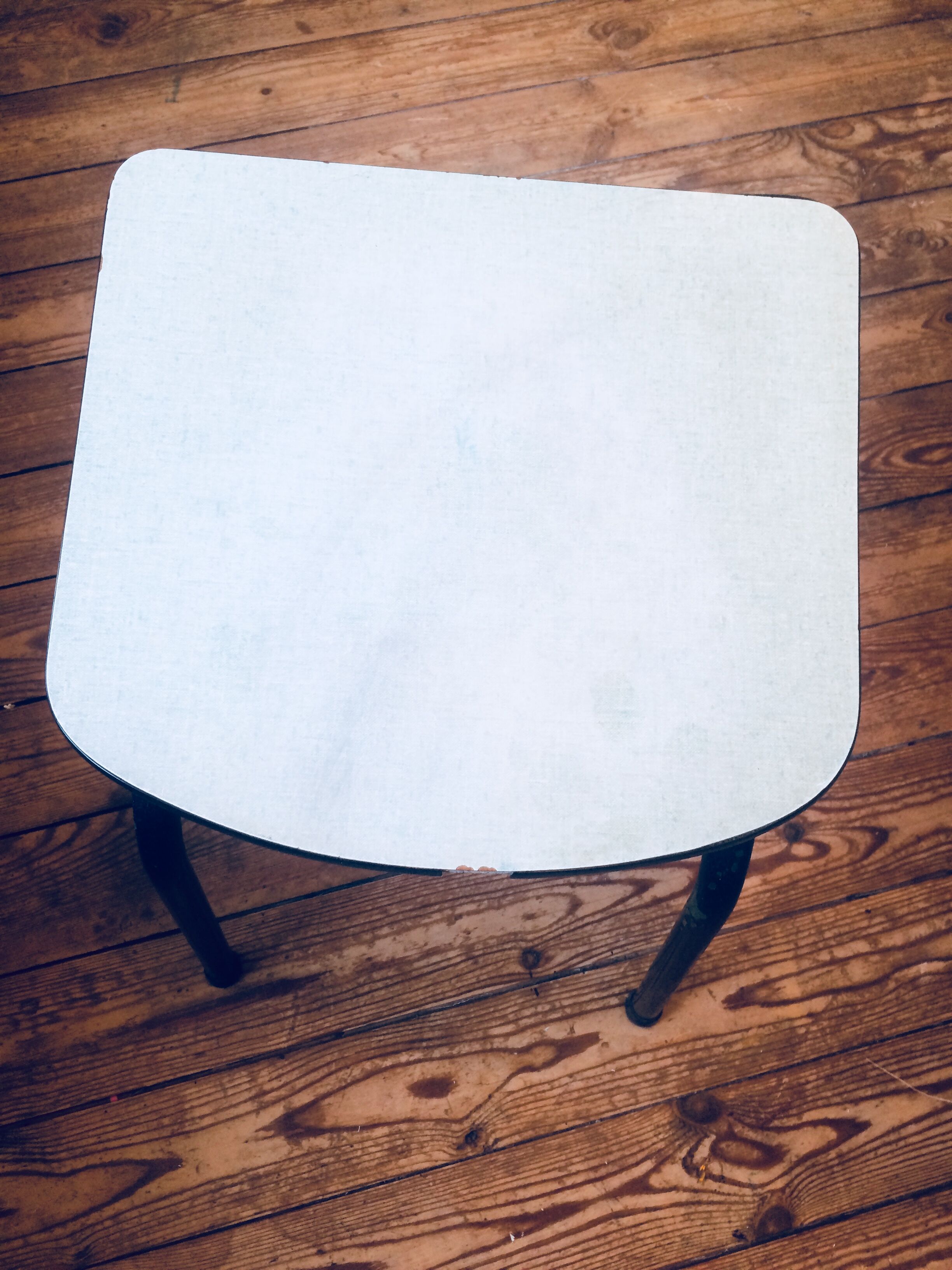 Sky blue formica stool
