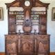 Eighteenth-century Bressan two-body buffet with antique clock – Louis XV style