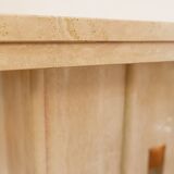 Console in travertine, 1970s