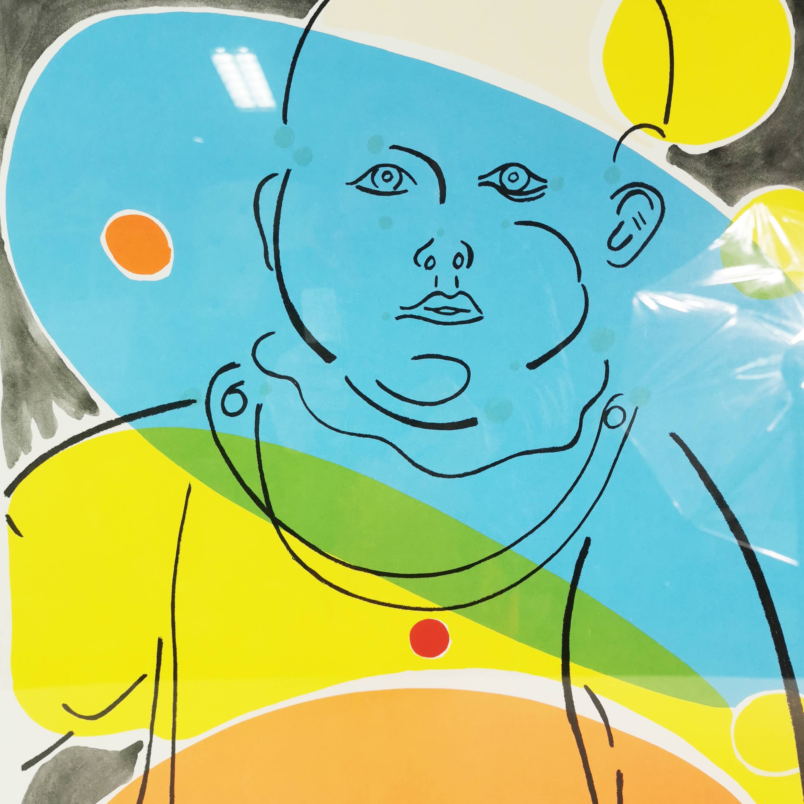 Affiche 'Transparent Child' conçue par Tom Krojer, Danemark, 1983