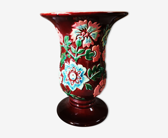 Vase en céramique signé cab