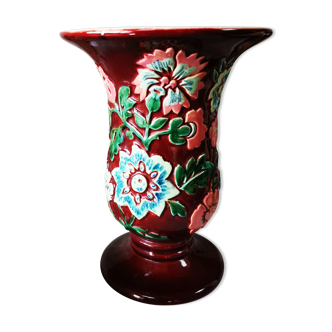 Ceramic vase signed cab