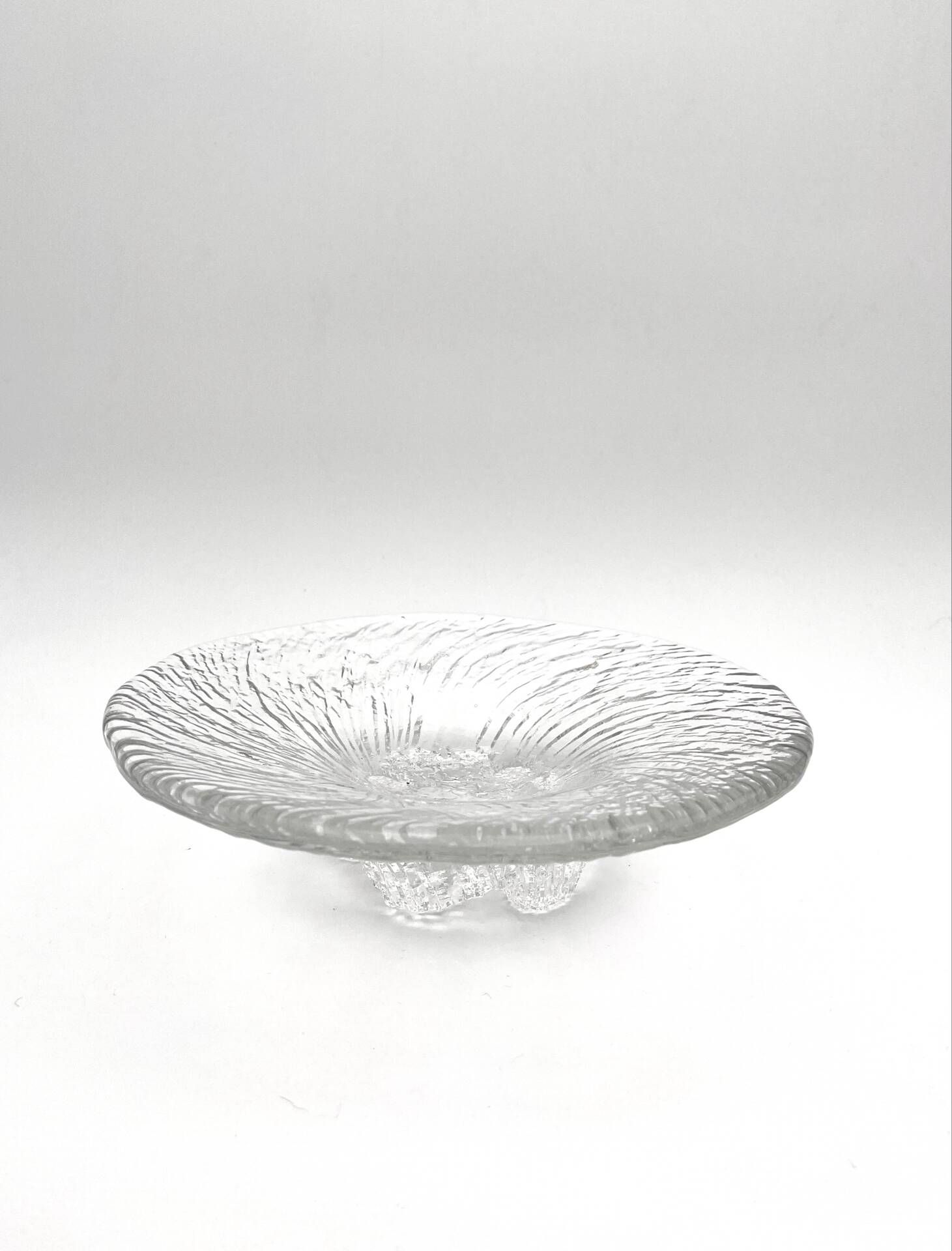 Coupe Tapio Wirkkala Iittala Avanti Crystal Givre Brutalist 25cm