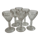 Lot de 6 verres à shooters en verre soufflé