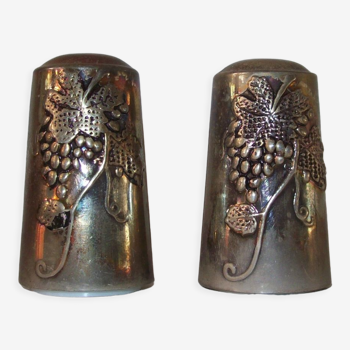 Saleron salt pepper in silver metal