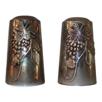 Saleron salt pepper in silver metal