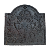 Plaque en fonte cheminée