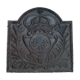 Old cast iron fireplace plate