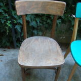 Lot of four old bistro chairs
