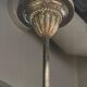 Decorative lustre from the early 1900s, in bronze and alabaster, Swedish Jugend.