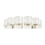 Set de 6 verres gobelets en cristal