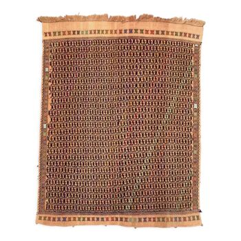 Large Vintage Turkish Kilim Rug 230x177 cm Wool Jajim Kelim