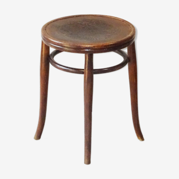 Thermoformed wooden bistro stool, circa 1910