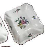 42-piece Lunéville KG tableware set with floral decoration, 20th century