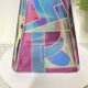 Carafe multicolore en forme de pyramide de Murano - 1980