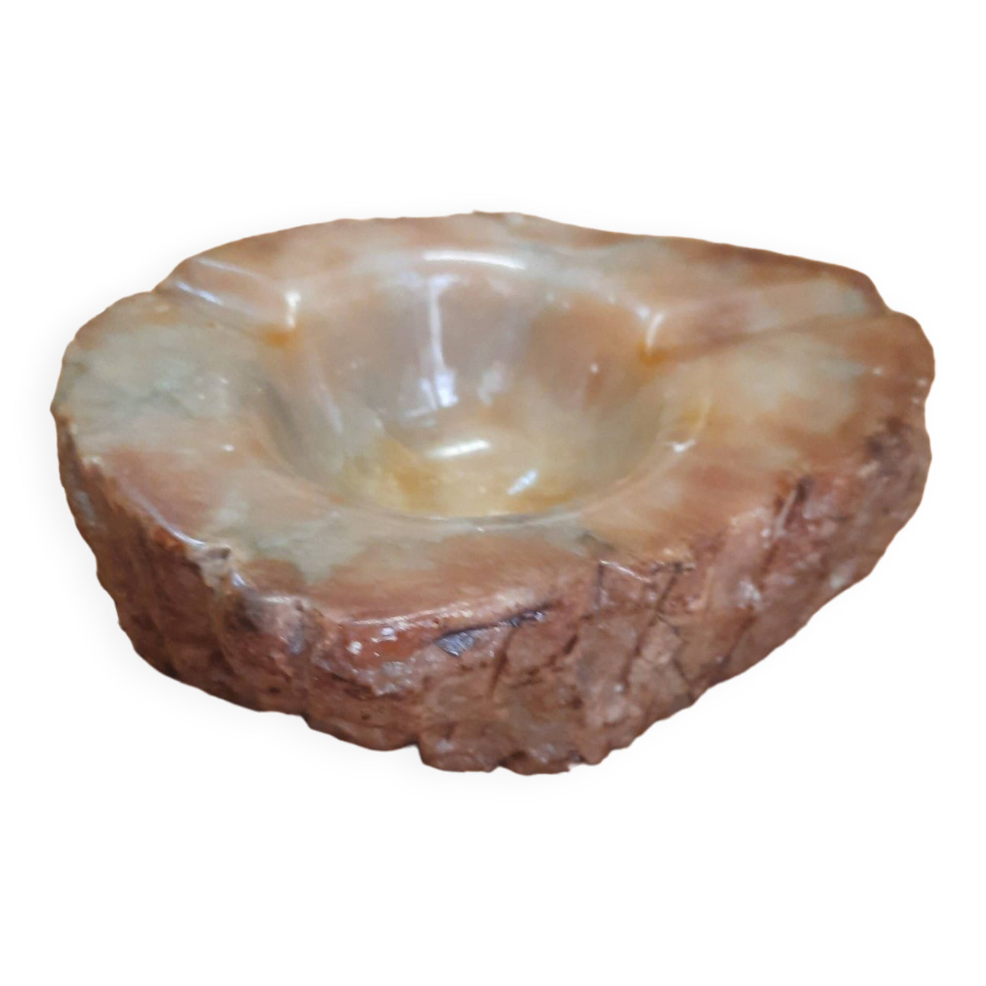 Cendrier en albâtre vintage